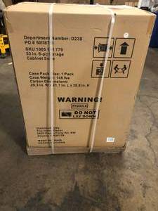 Husky 53 W x 69 H x 19 Inch D Steel 6-Piece Garage Cabinet Set (good condition) review all pictures