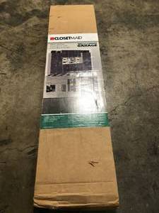 ClosetMaid ProGarage 4 Door Laminated Storage Cabinet in Gray (good condition) review all pictures