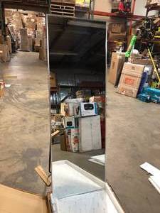 NEUTYPE 64.17 in. X 21.26 in.Oversized Modern Metal Framed Full Length Standing Mirror (good condition) review all pictures