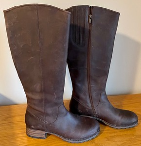 Brown Leather Boots by Clarks