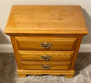 Three Drawer Nightside Table