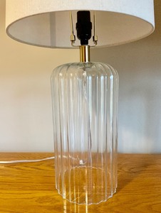 Open Bottom Glass Table Lamps