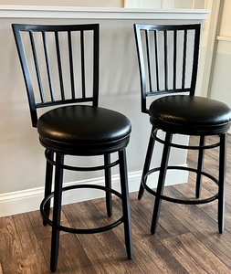 Pair of Black Colored Barstools