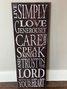 Lovely Simple, Decorative Wall Saying
