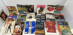 Large group of vintage magazines