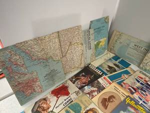 Vintage travel maps