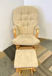 Gliding rocker ottoman