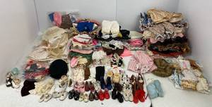 Vintage doll clothes and shoes