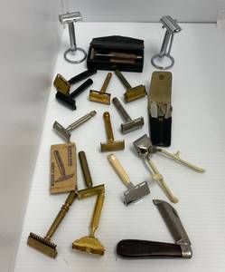 Group of vintage razors