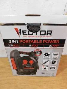 Vector 700 Peak Amp Jump Starter, One USB Charging Port, Rechargeable