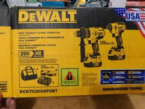 DEWALT Tool Connect 20-Volt Max 2-Tool Combo Kit with Bluetooth Batteries