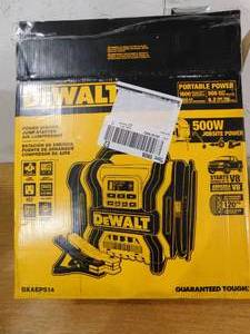 DEWALT 1600 Peak Amp Portable Car Jump Starter with 120 PSI Digital Air Compressor and 500-Watt Inverter
