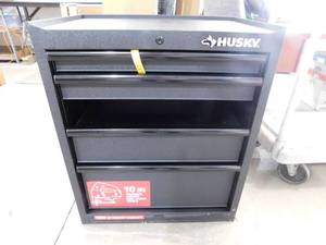 Husky 27 in. W x 18 in. D Standard Duty 5-Drawer Rolling Tool Chest Cabinet in Textured Black