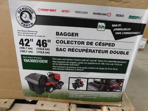 MTD Genuine Factory Parts Original Equipment 42 in. and 46 in. Double Bagger for Troy-Bilt and Craftsman Lawn Mowers (2010 and After)