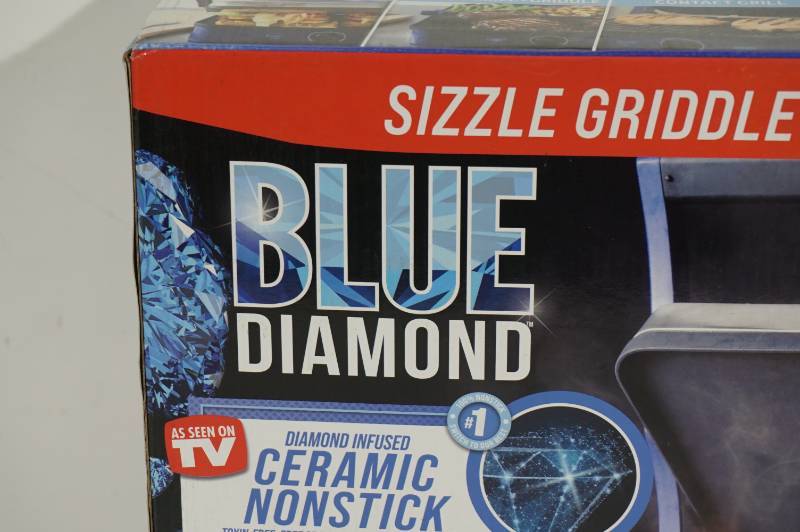 As Seen On Tv: Blue Diamond - Ceramic Non Stick Griddle Deluxe