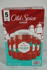 lot 46 image: Old Spice Pure Sport Deodorant 5 Pack