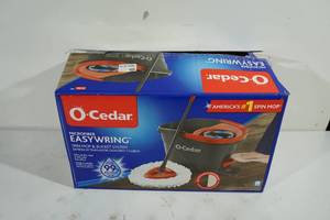 lot 60 image: O-Cedar Microfiber EasyWring Spin Mop and Bucket System