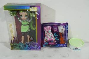 lot 171 image: NEW Rainbow High Doll, Barbie Clothes Set, Play-Doh Cloud