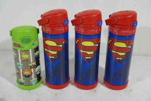 lot 183 image: Superman and Disney Toy Story Thermos FUNtainers