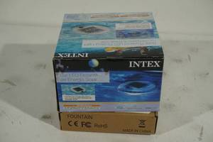 lot 143 image: NEW Intex LED Floating Light, plus Fountain