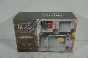 lot 121 image: Corningware Modern Collection Bake and Serve Set - 3 Piece
