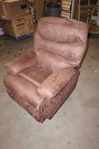 lot 79 image: Pleasant Valley Recliner - Brown Microfiber
