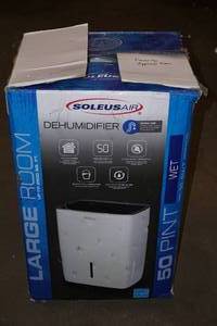 lot 159 image: Soleus Air Large Room Dehumidifier - 50 Pint