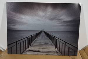 lot 197 image: Trademark Fine Art Michael de Guzman Withstand Floating Brushed Aluminum Art