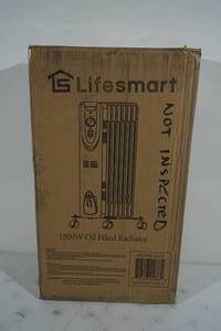 lot 196 image: Lifesmart 1500W Oil Filled Radiator Heater