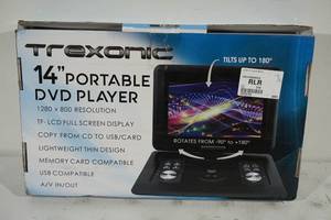 lot 217 image: Trexonic 14.1 Portable DVD Player