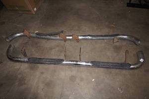 lot 247 image: Chrome Nerf Step Bars for Pickup Truck
