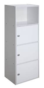 lot 221 image: Convenience Concepts XTRA Storage 3 Door White Cabinet