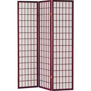 lot 235 image: Rylie 3 Panel Room Divider - Cherrywood