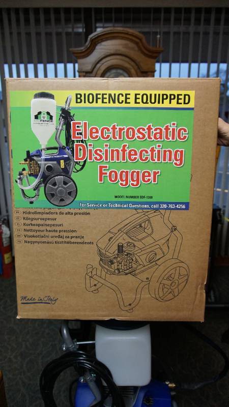 NIB Cloud Disinfect-it EDF-1300 Electrostatic Disinfecting Fogging Technology