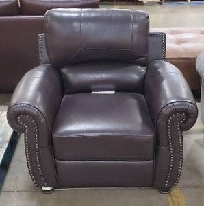 lot 111 image: Abbyson - Tuscany Brown Leather Armchair