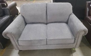lot 112 image: Abbyson - Deana Fabric Loveseat in Gray