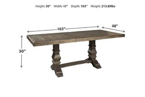 lot 121 image: Ashley Furniture - Wyndahl Dining Table