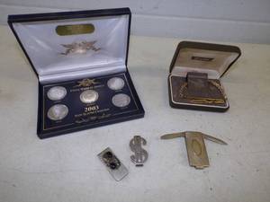 lot 34 image: Money Clips Money Clip 2003 State Quarter Collection