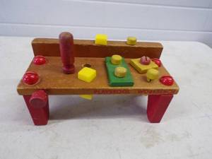 lot 52 image: Vintage Playschool Work Bench