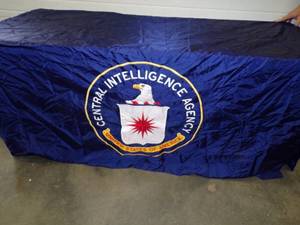 lot 55 image: Central Intelligence Agency United States of America Banner  Table Topper
