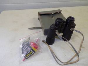 lot 67 image: Lema 7 x 50 Wide angel Binoculars with Case and Amazing Bobber with automatic Fish hooker