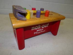 lot 72 image: Vintage Playschool Workbench