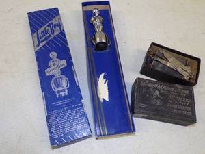 lot 95 image: Vintage Little Boy Surprise Siphon and Vintage Razor Sharpener