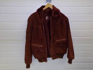 lot 98 image: Suede Leather Coat Size Large