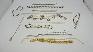 lot 65 image: Thirteen Different Colors & Styles Of Necklaces
