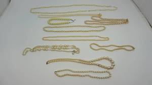 lot 57 image: Ten Pearl Necklaces-Different Styles & Lengths