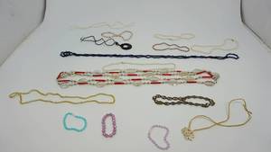 lot 60 image: Many Styles & Colors Of Necklaces & Bracelets