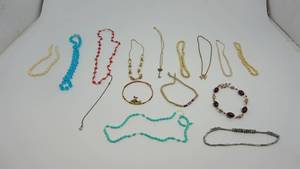 lot 61 image: Different Colors Of Necklaces & Bracelets