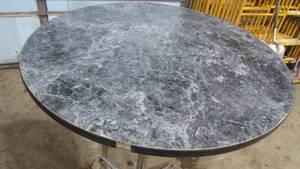 (2) 30 Hi-Top Tables With Adjustable Poles