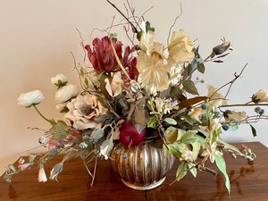 lot 71 image: Faux Florals and Vases